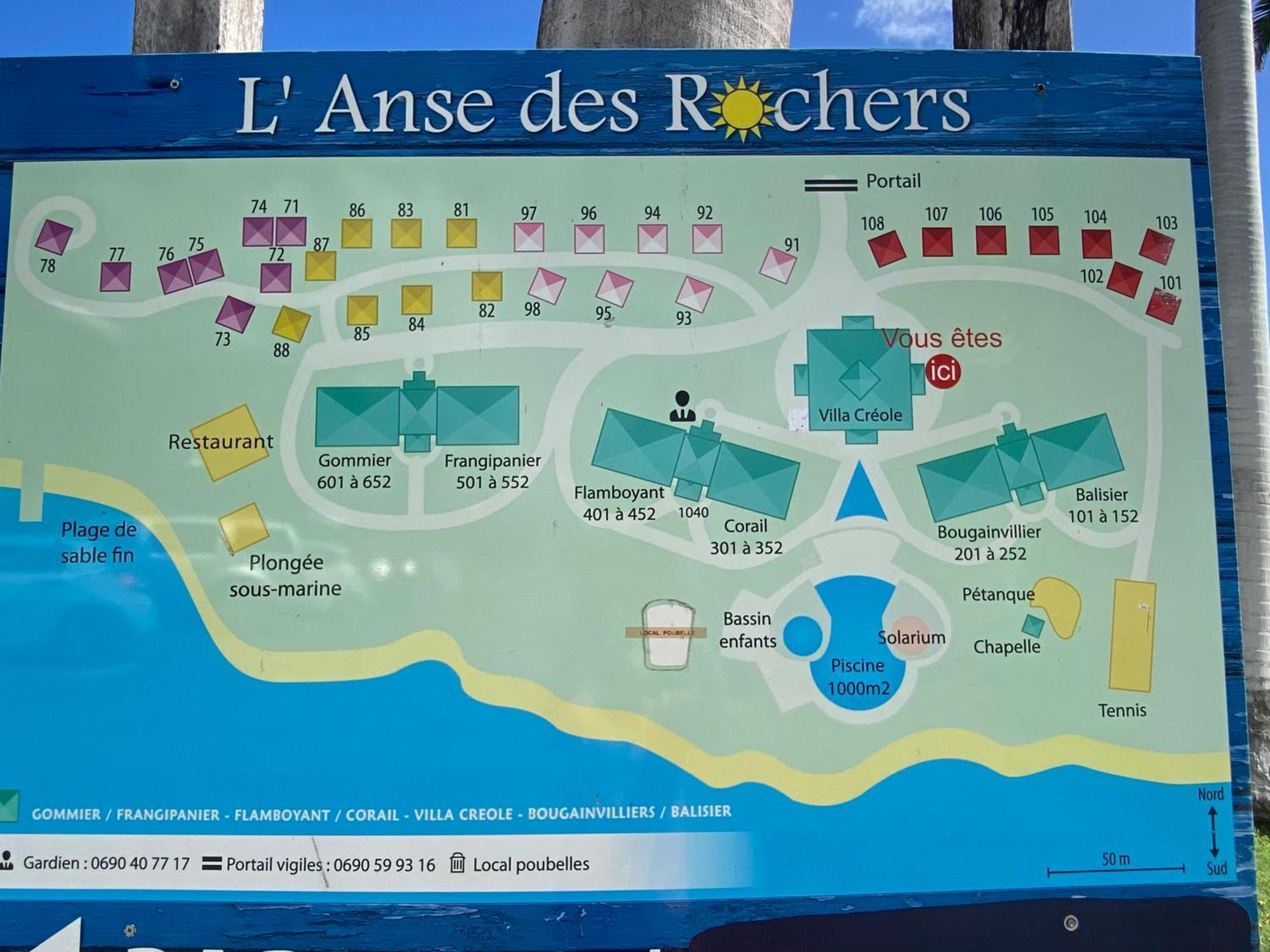 Brin D'Ile Anse Des Rochers Vue Mer A 50 M De La Plage Et Piscine Saint-Francois  Zewnętrze zdjęcie